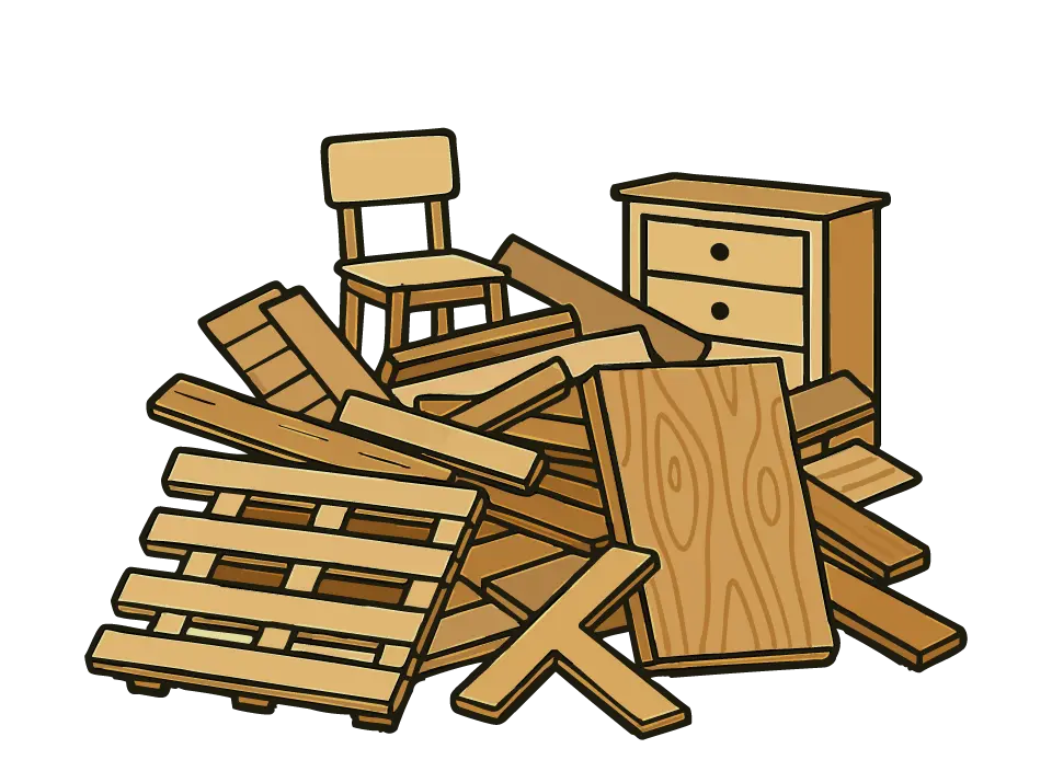 ORS Recycling Containerdienst Altholz entsorgen AI - AIII AVV 170201