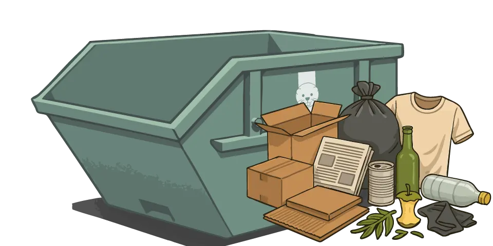 ORS Recycling Containerdienst Gewerbeabfall entsorgen AVV 200301